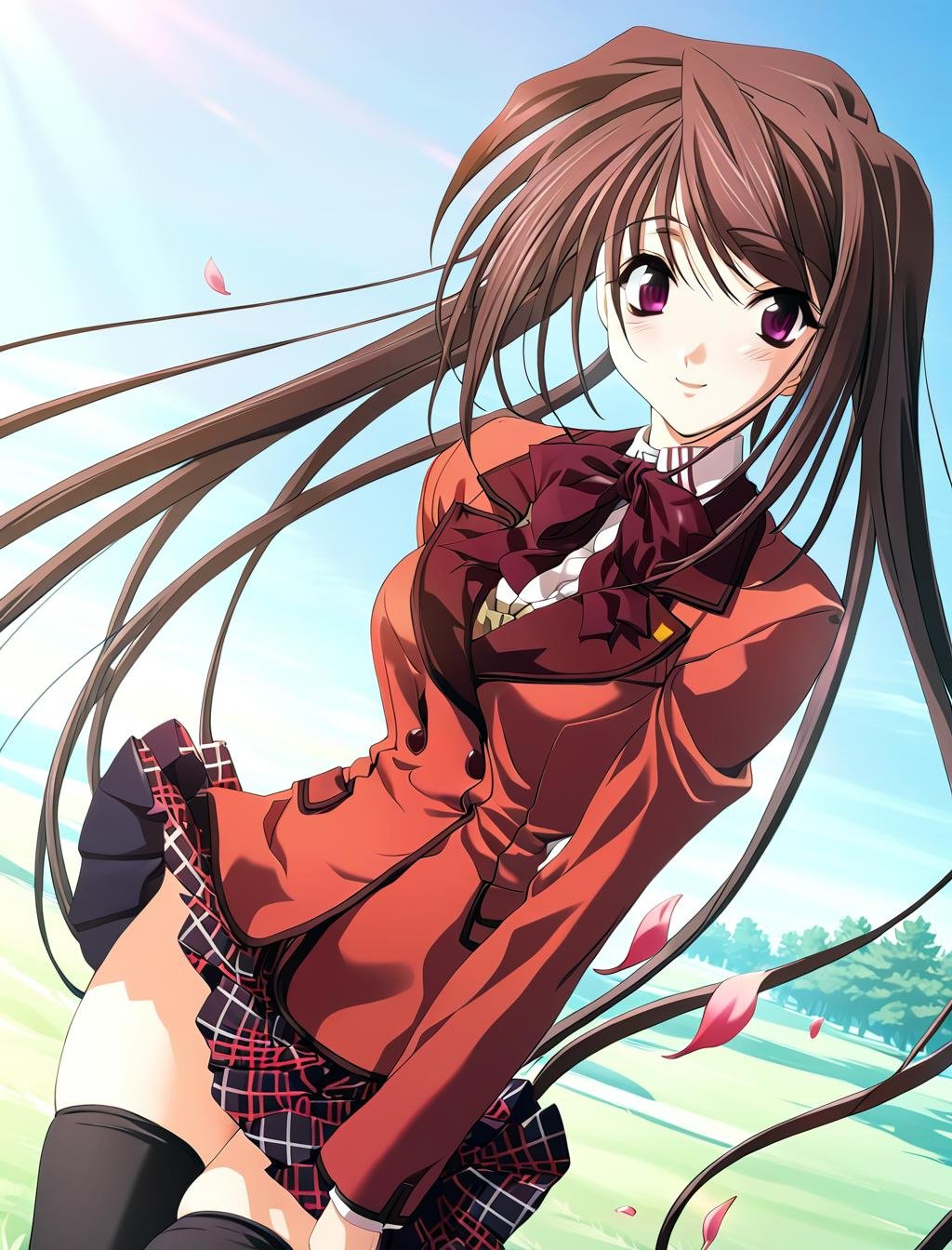 1girl,  Hina Asuka,  school uniform by CruZz127 on Tensor.Art