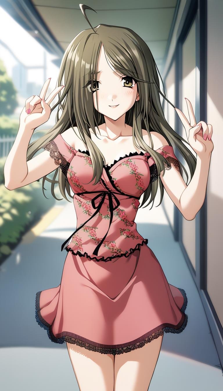 1girl,  kodama hibiki,  pink dress by CruZz127 on Tensor.Art