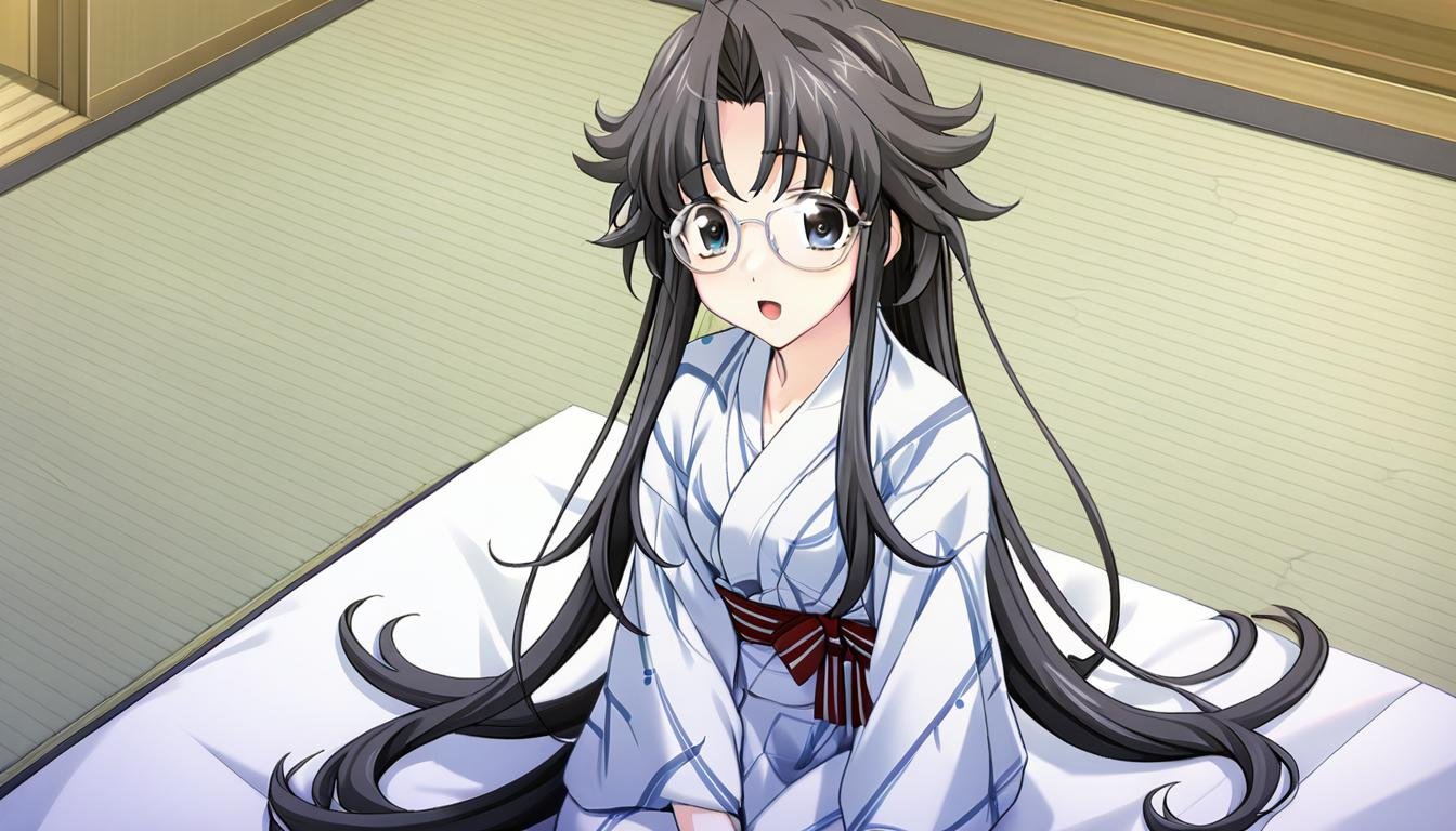 1girl,  hakosaki chisa,  white kimono by CruZz127 on Tensor.Art