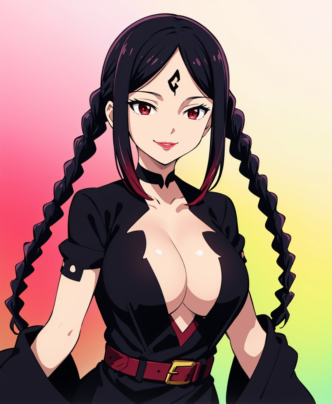 drmikoto,  black hair,  twin braids by Ttan on Tensor.Art