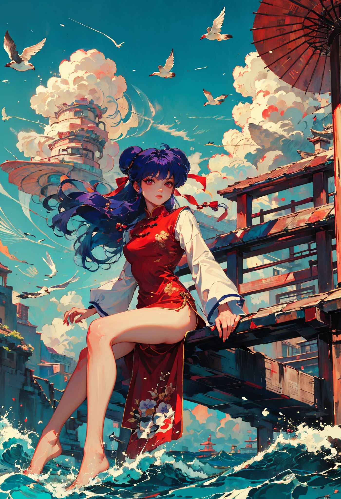 xuer Shampoo,  1girl,  shampoo \(ranma 1/2\) by Ttan on Tensor.Art
