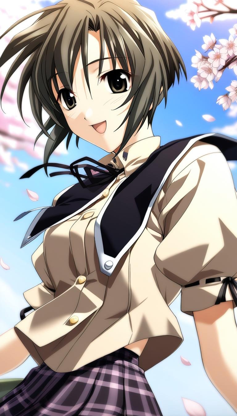 1girl,  Kurosu Kanata,  school uniform by CruZz127 on Tensor.Art