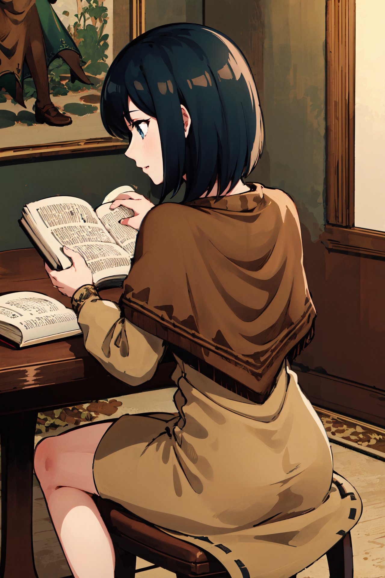 from behind,  sitting on chair,  ass by Ttan on Tensor.Art