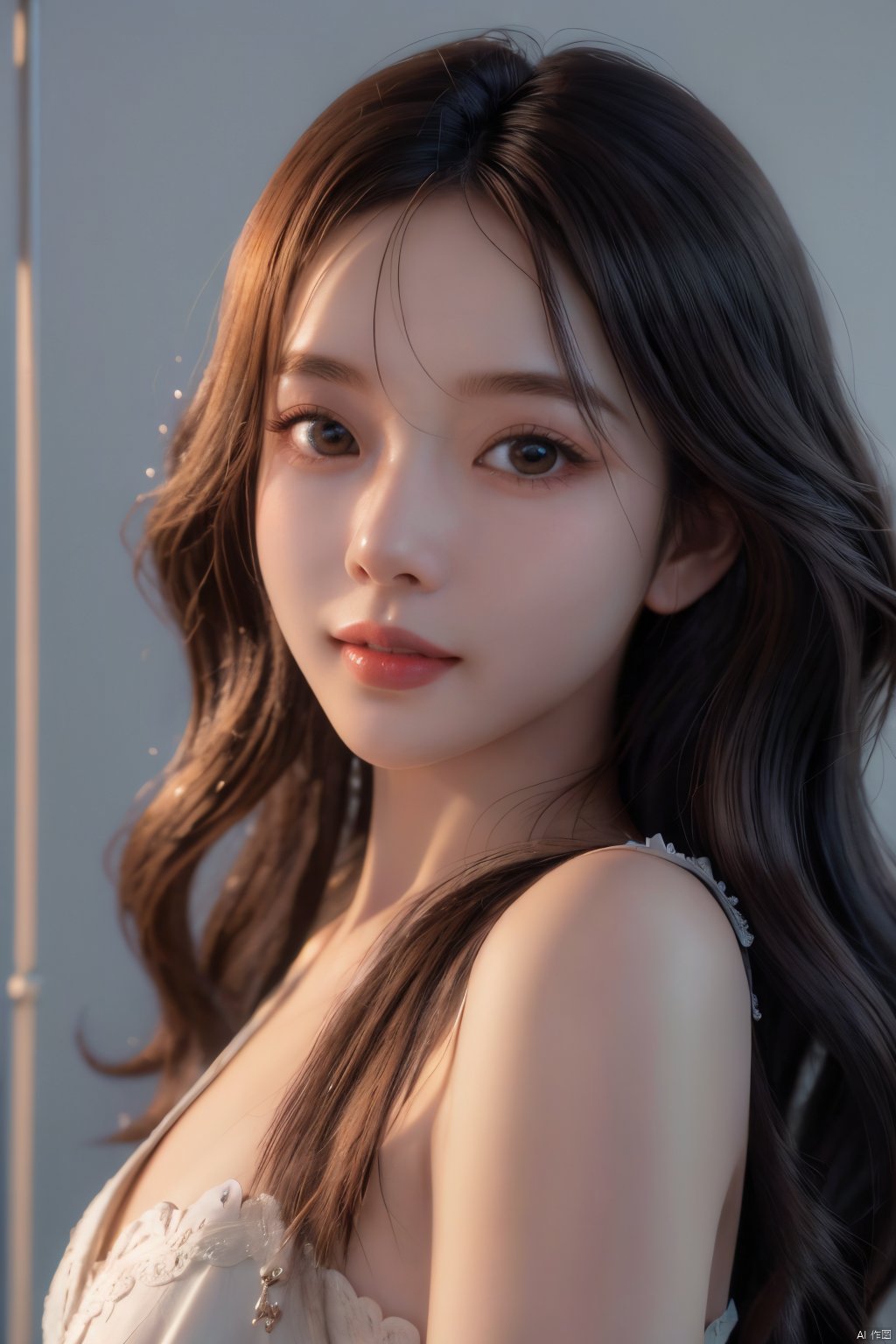 girl, solid color background, superdetail, anime,look at audience, highdetail, art station seraflur, art, sacredmovie, edge lighting, soft focus, lightand dark contrast, 8k, best quality;3d,c4d, blender, oc renderer, movielighting, ultra high definition, 3drendering, Sweetheart, Sweet Girl<lora:EMS-313478-EMS:0.800000>