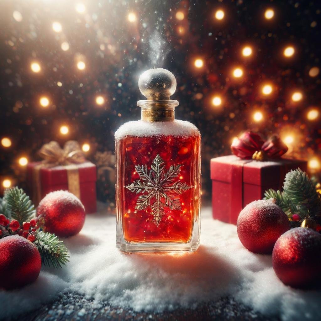 <lora:ChristmasWinteryXL-000010:0.75>ChristmasWinteryPerfume