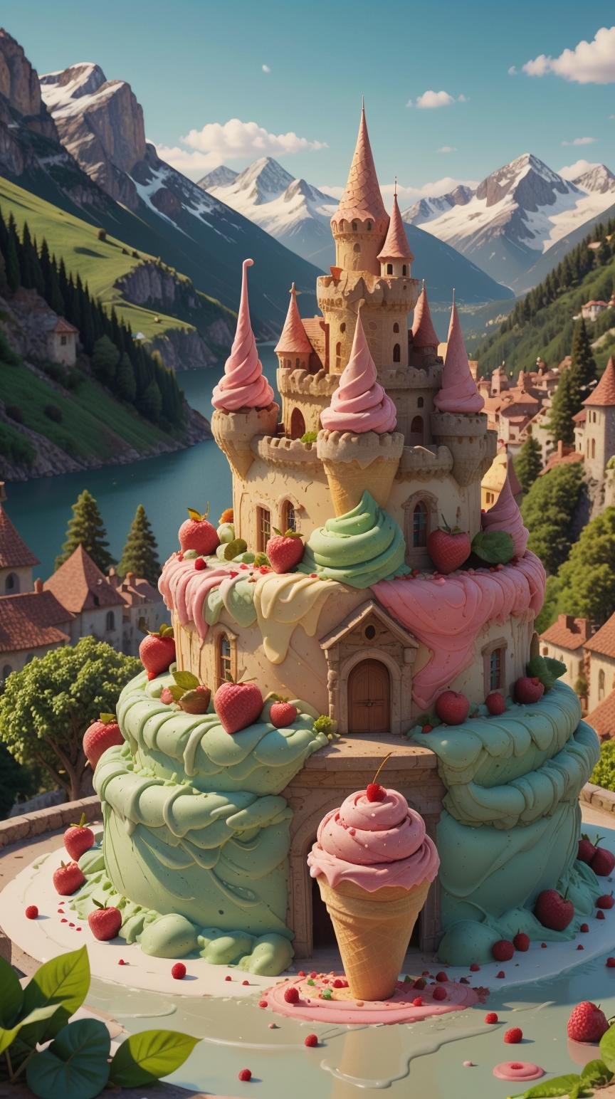 <lora:GelatoStyle:1>GelatoStyle castle, (Masterpiece:1.3) (best quality:1.2) (high quality:1.1)