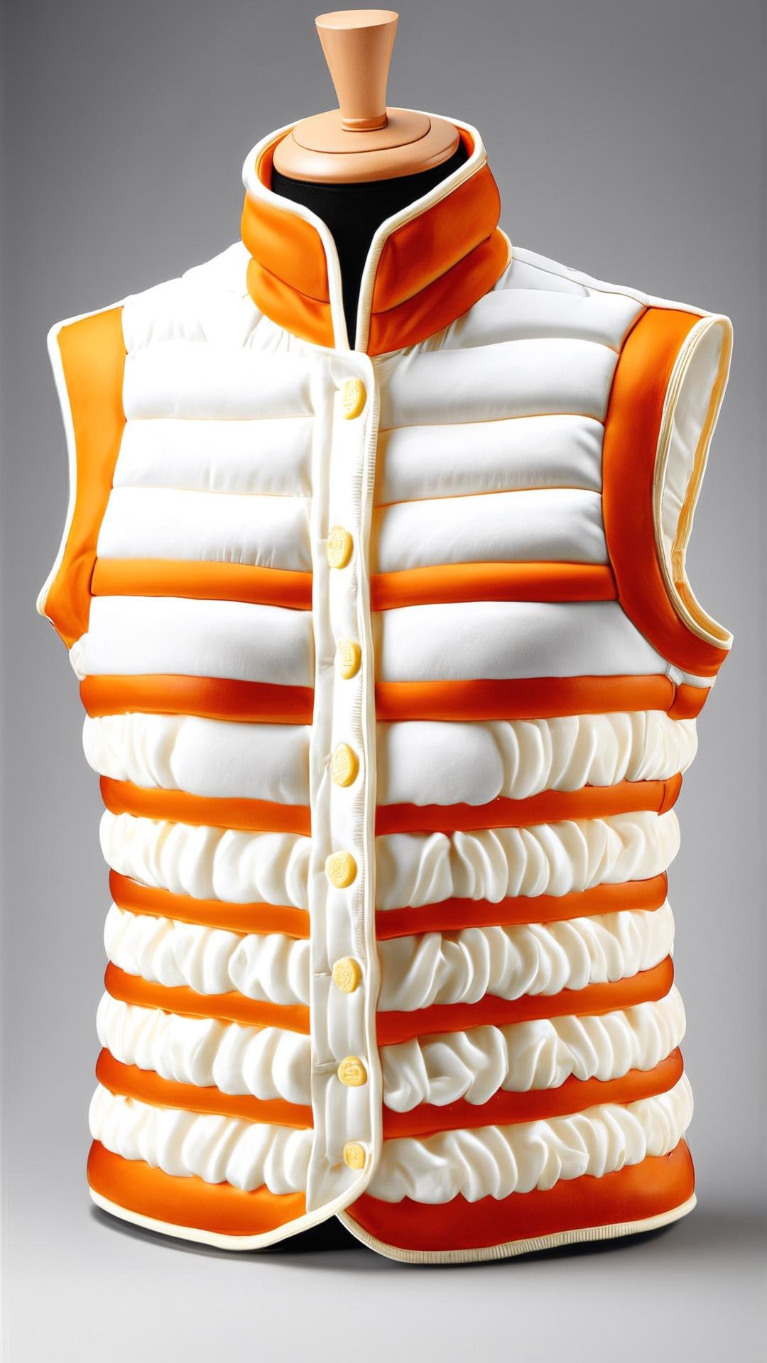 <lora:SemlaStyleXL:1>SemlaStyle vest, made out of semla, (Masterpiece:1.3) (best quality:1.2) (high quality:1.1)