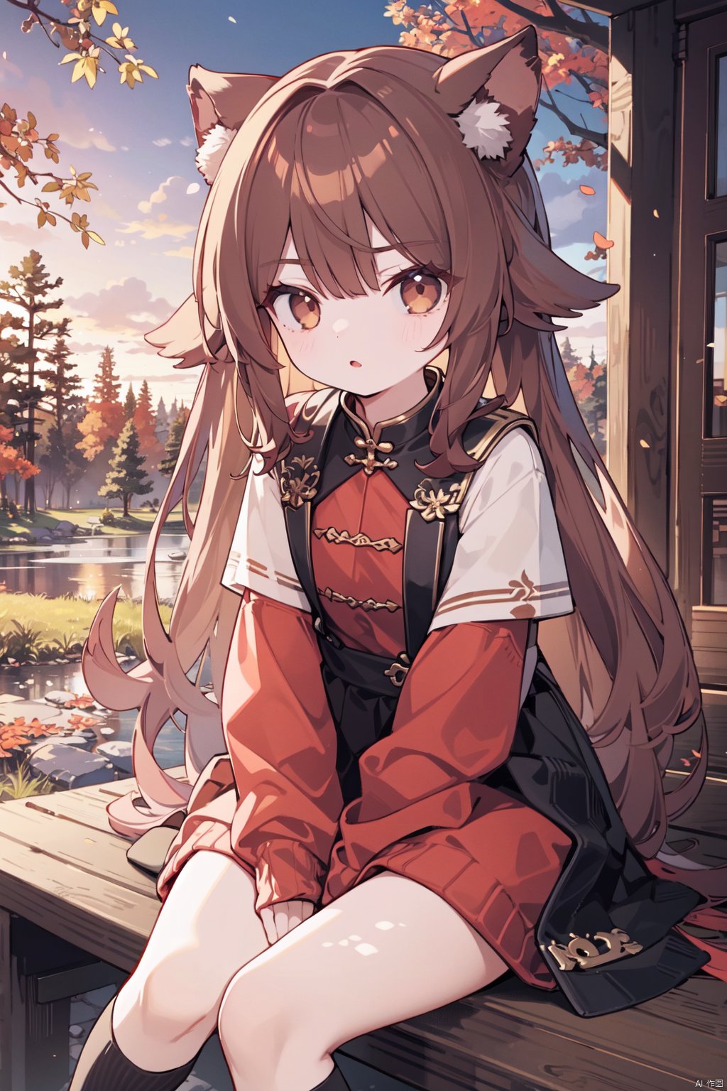 artist:tianliang duohe fangdongye,  1girl,  autumn by 叫我浅笑大人就好了 on Tensor.Art