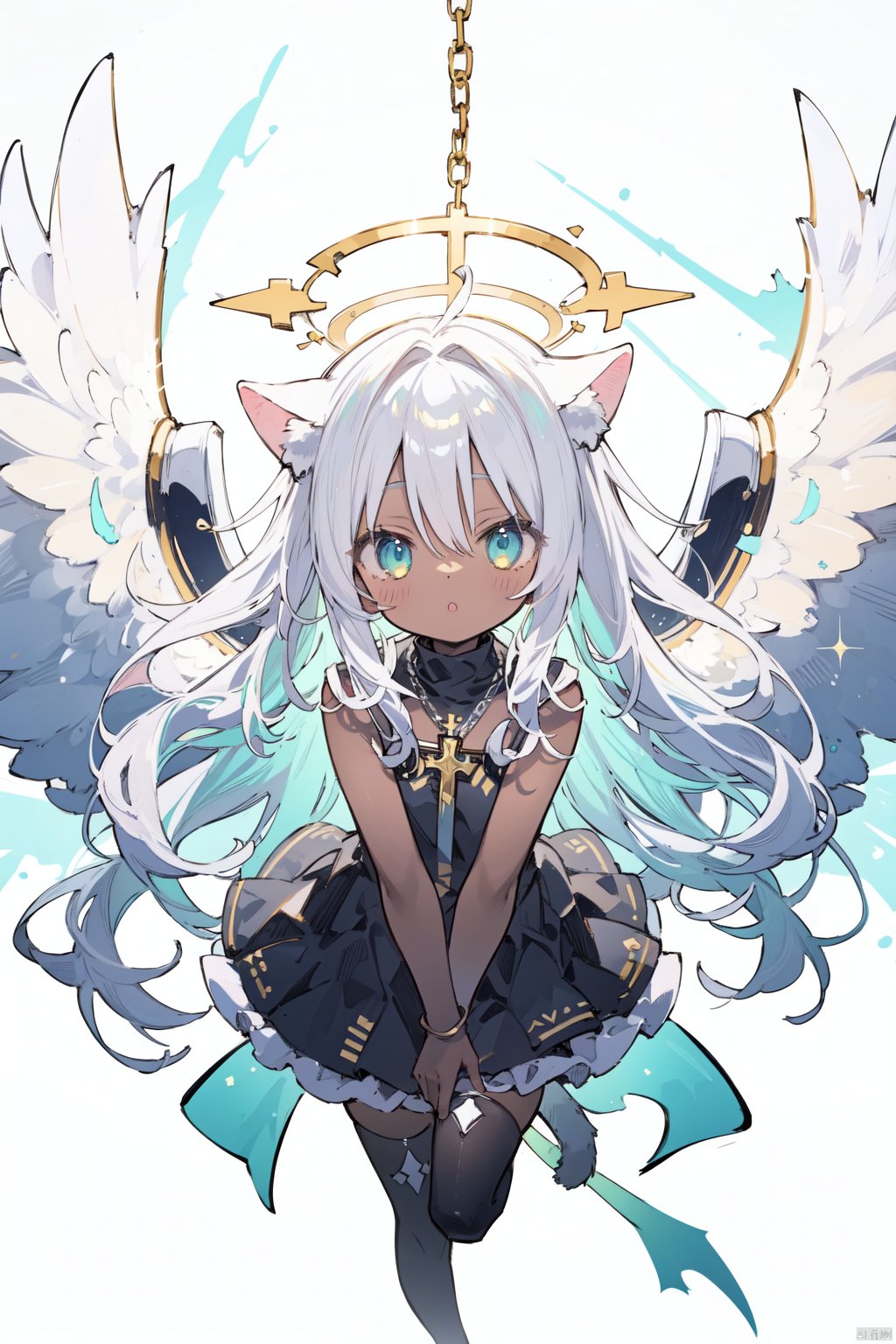 {masterpiece},  white hair,  yellow eyes by 叫我浅笑大人就好了 on Tensor.Art
