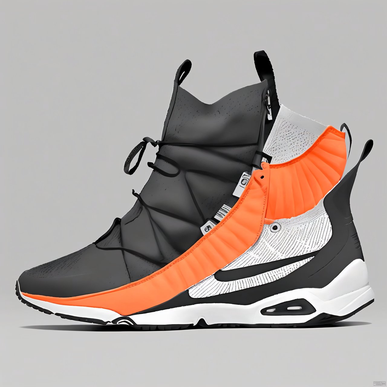 A orange shoe design,  side view,  white background by 宝拉熊 on Tensor.Art