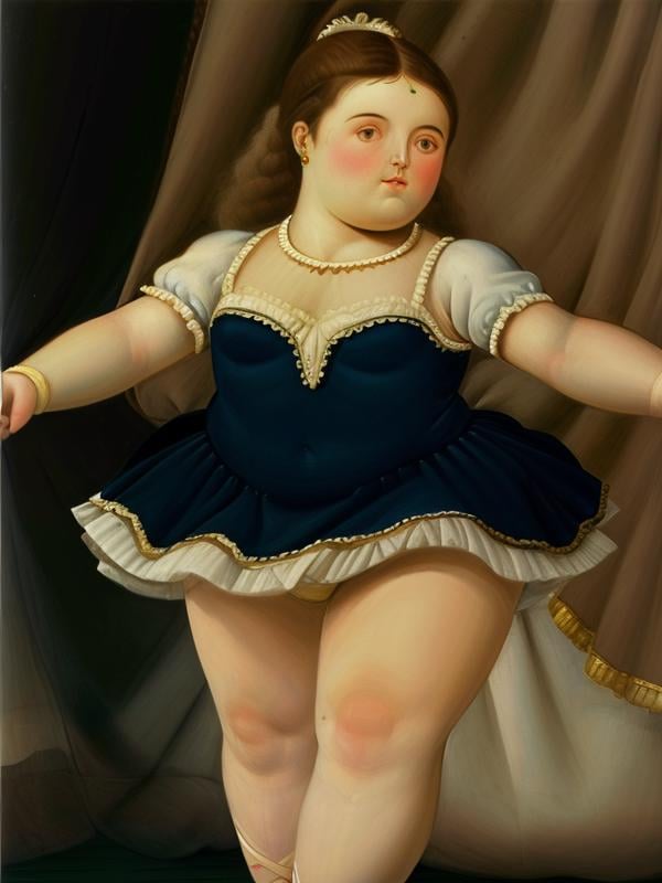 gquality, botero, <lora:botero-10:1> ballerina