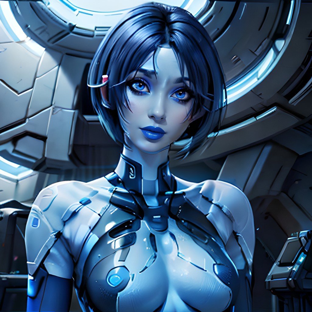 cortana,  female,  realistic by Thaddius on Tensor.Art