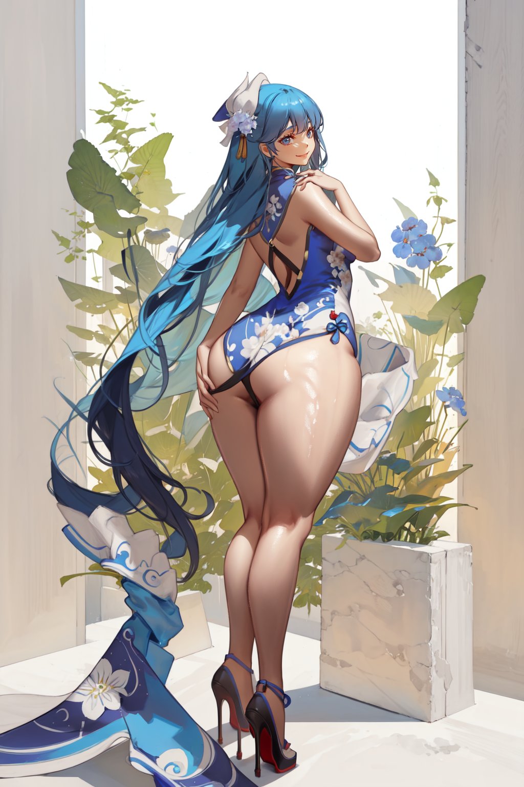 1girl,  qipao,  wide hips by Cooler_Rider on Tensor.Art