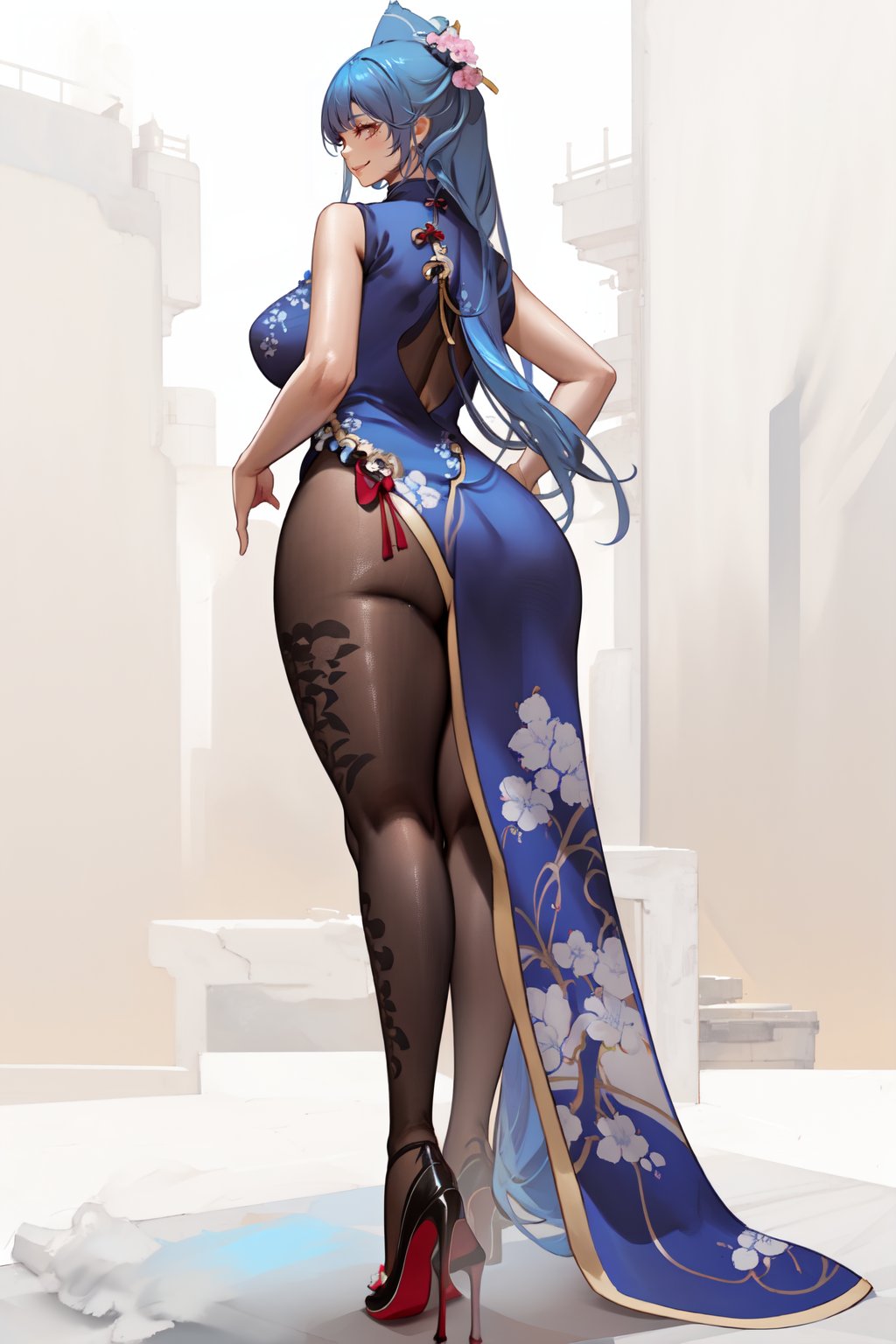 1girl,  qipao,  wide hips by Cooler_Rider on Tensor.Art