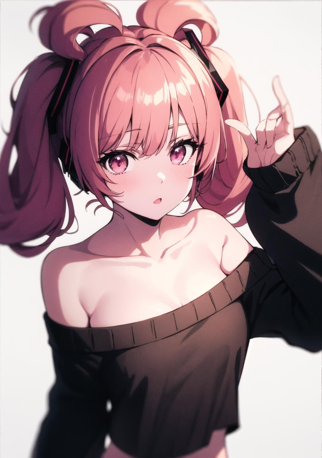 miku_cinnamon,  pink hair,  pink eyes by Lembont on Tensor.Art