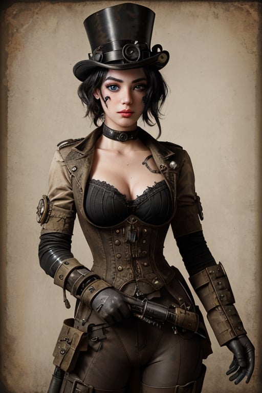 steampunk soldier, mascara oxigeno