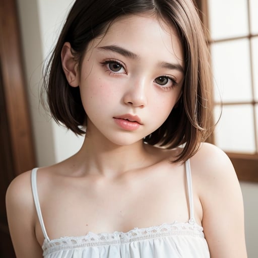 7-year-old girl,  cute:1.2,  facial close-up by Next generation artisan on Tensor.Art
