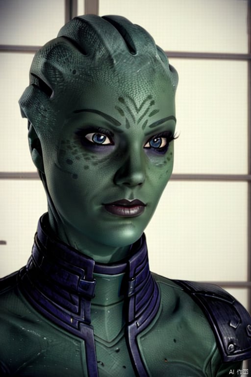 asari,  1girls,  green skin by 一起旅行 on Tensor.Art