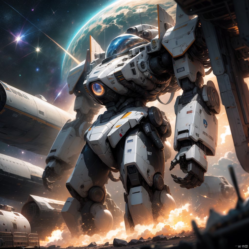 military,  no humans,  star \(sky\) by 新月照澄湾 on Tensor.Art