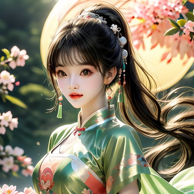 Ultra fine painting,  a beautiful girl with a slim face,  closed mouth by 新月照澄湾 on Tensor.Art