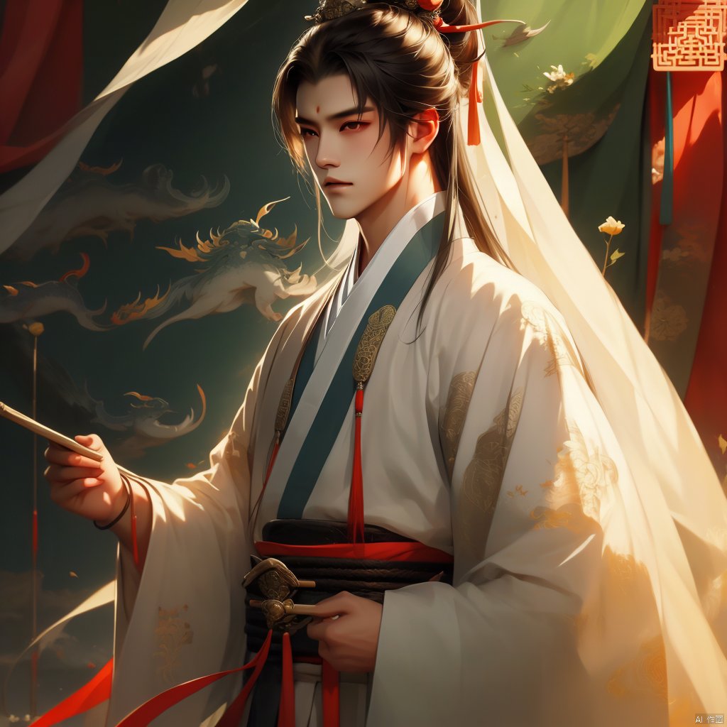 1 boy with ruthless eyes,  cold,  Chinese style by 新月照澄湾 on Tensor.Art