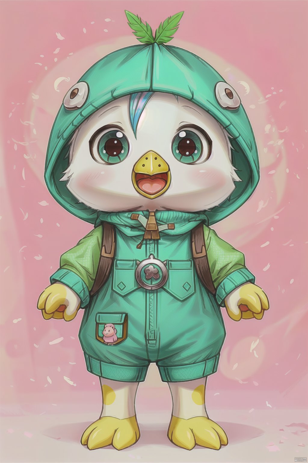 maorong,  stuffed,  cute fat baby-bird by Sec银河 on Tensor.Art