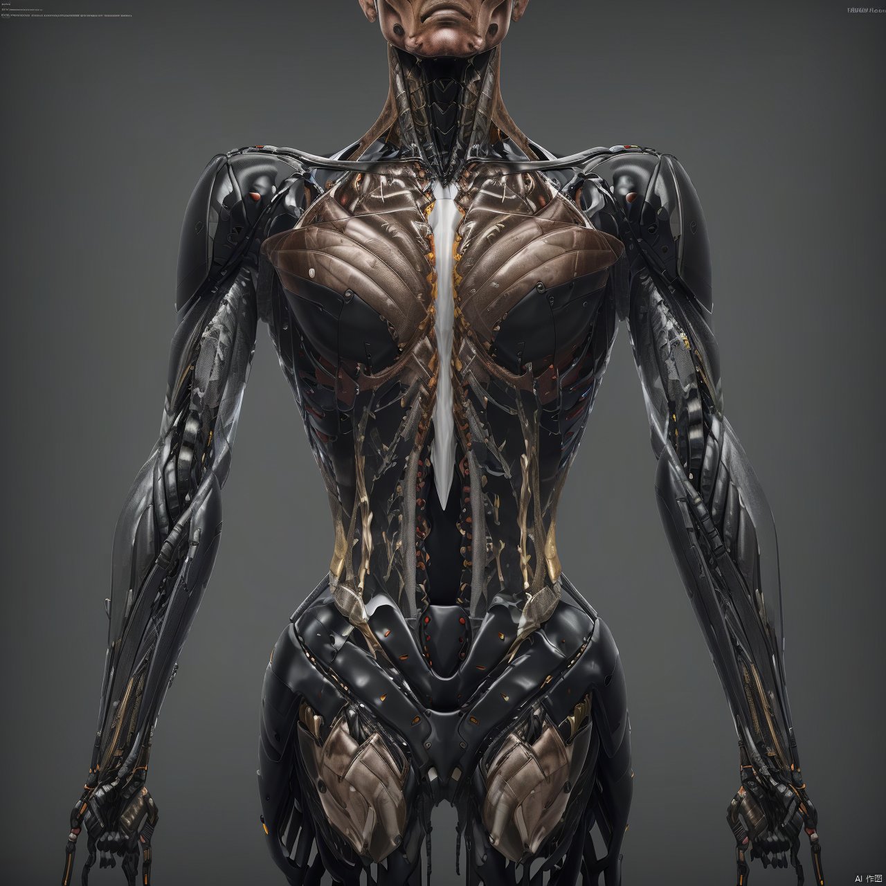 A bionic robot,  human-like,  exoskeleton by 宝拉熊 on Tensor.Art