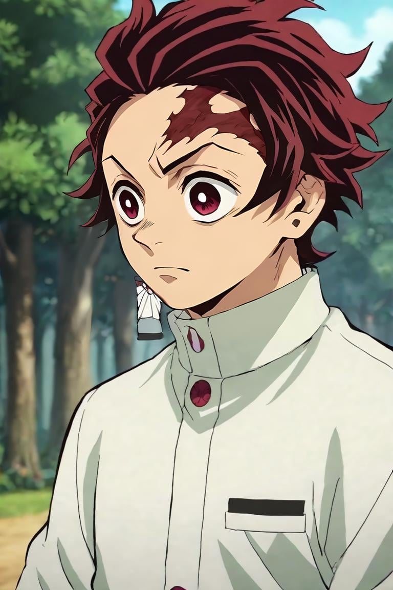 score_9, score_8_up, score_7_up, score_6_up, score_5_up, score_4_up, BREAK source_anime, anime screencap, , , , , depth of field, 1boy, solo, male focus, <lora:tanjirou_kamado_pony:0.74>, tanjirou_kamado, red hair, red eyes, short hair, , , , war, , <lora:sdxl_lightning_8step_lora:1>