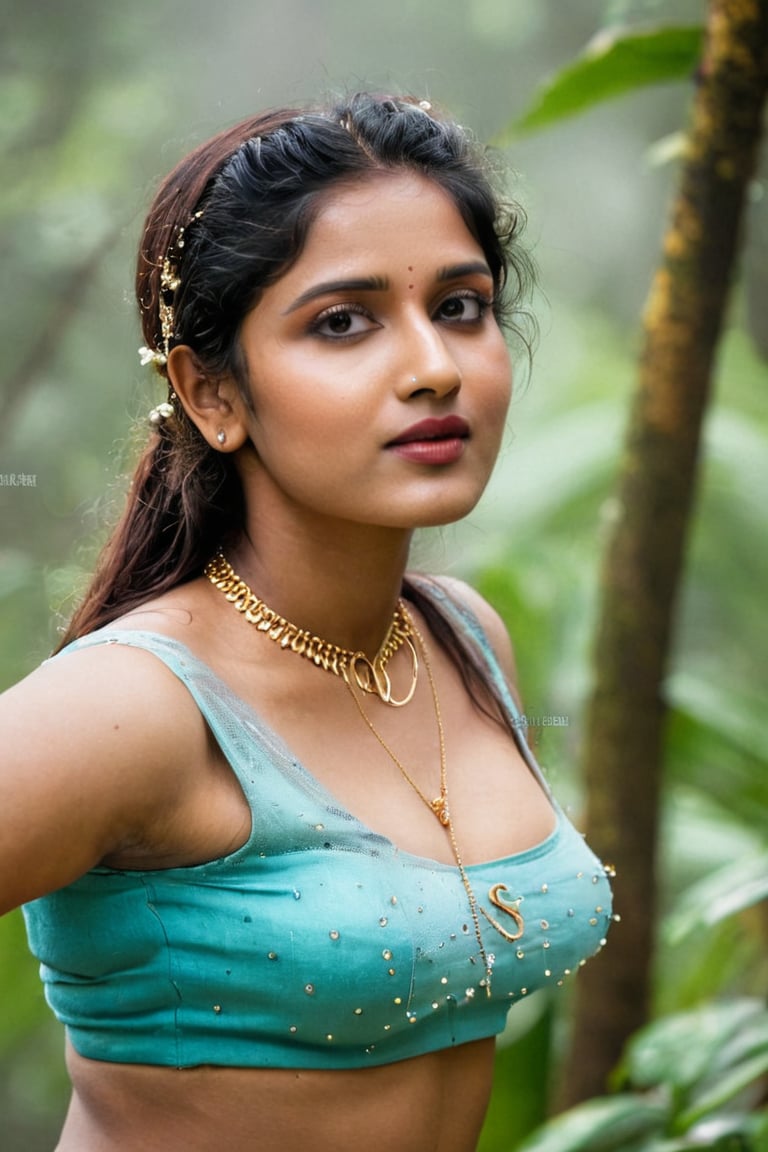 teen skinny girl, erotic, jut breast,  wet , photography, ancient kerala, Stoic, cinematic, jewellery, 4k, epic, detailed photograph, shot on kodak detailed, bokeh, cinematic, hbo, volumetric fog, volumetric light
,Indian