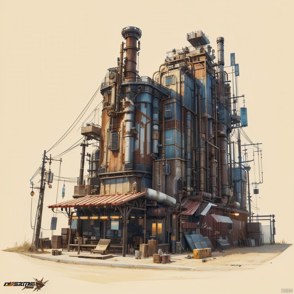 best quality,  masterpiece,  cyber style factory by Sec银河 on Tensor.Art