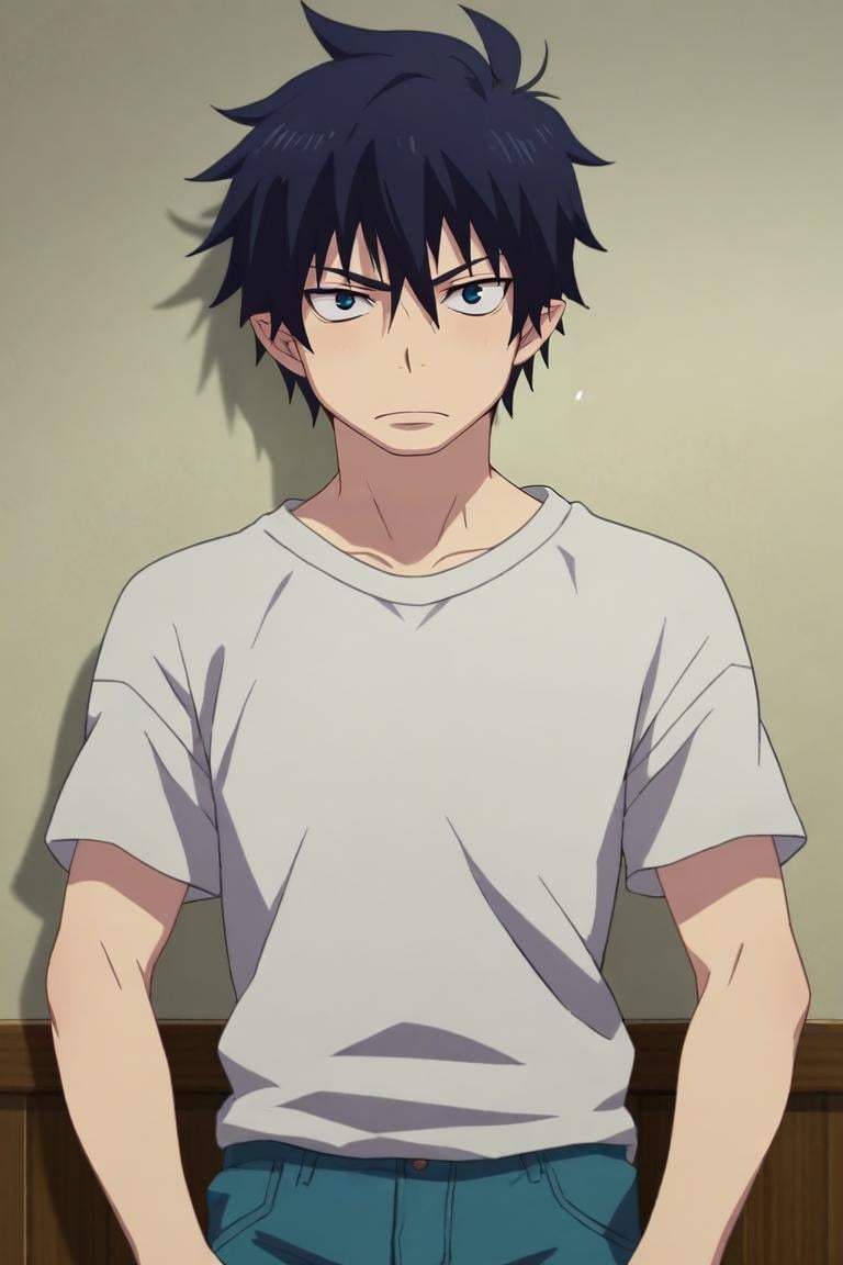 score_9, score_8_up, score_7_up, source_anime, semi-realistic, looking at viewer, , , 1boy, solo, male focus, <lora:rin_okumura_pony:0.94>, rin_okumura, , , , The Dragon's Lair: A deadly place where fearsome dragons dwell, , <lora:sdxl_lightning_8step_lora:1>