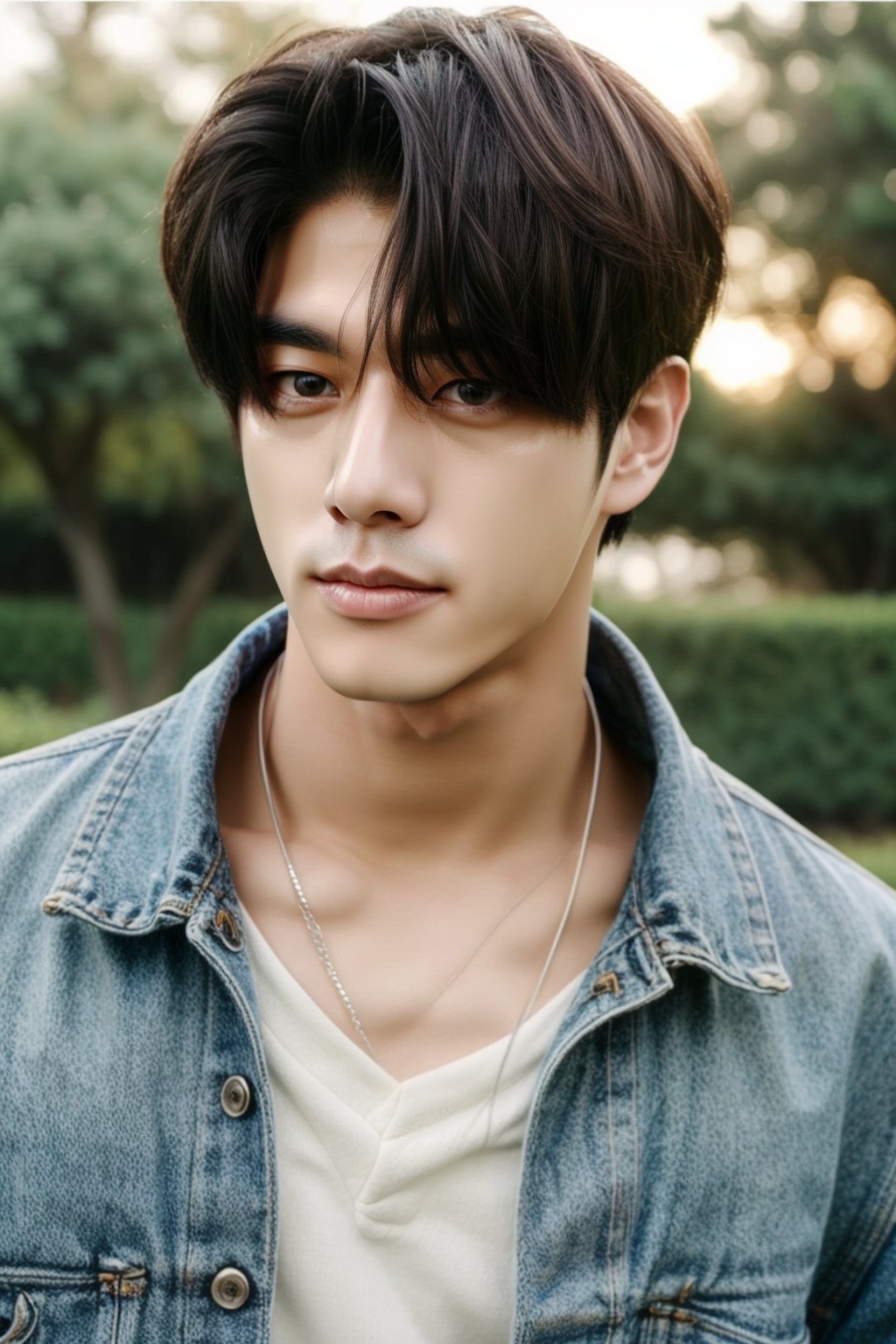  Photo upper body, skin clear, 8k, high_resolution, Masterpiece, background simple, looking at viewer,  ,Photorealistic,1boy,Youngman, idol, kpop guy