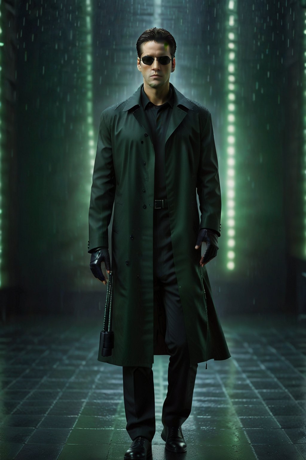 Matrix Style, Matrix, full body, 1 man, 