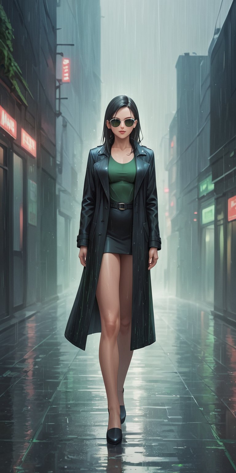 score_9, score_8_up, score_7_up, score_6_up, 
Matrix, full body, a woman, black coat, sunglasses, green code rain,Matrix, full-length portrait, a woman, black coat, sunglasses, green code rain,