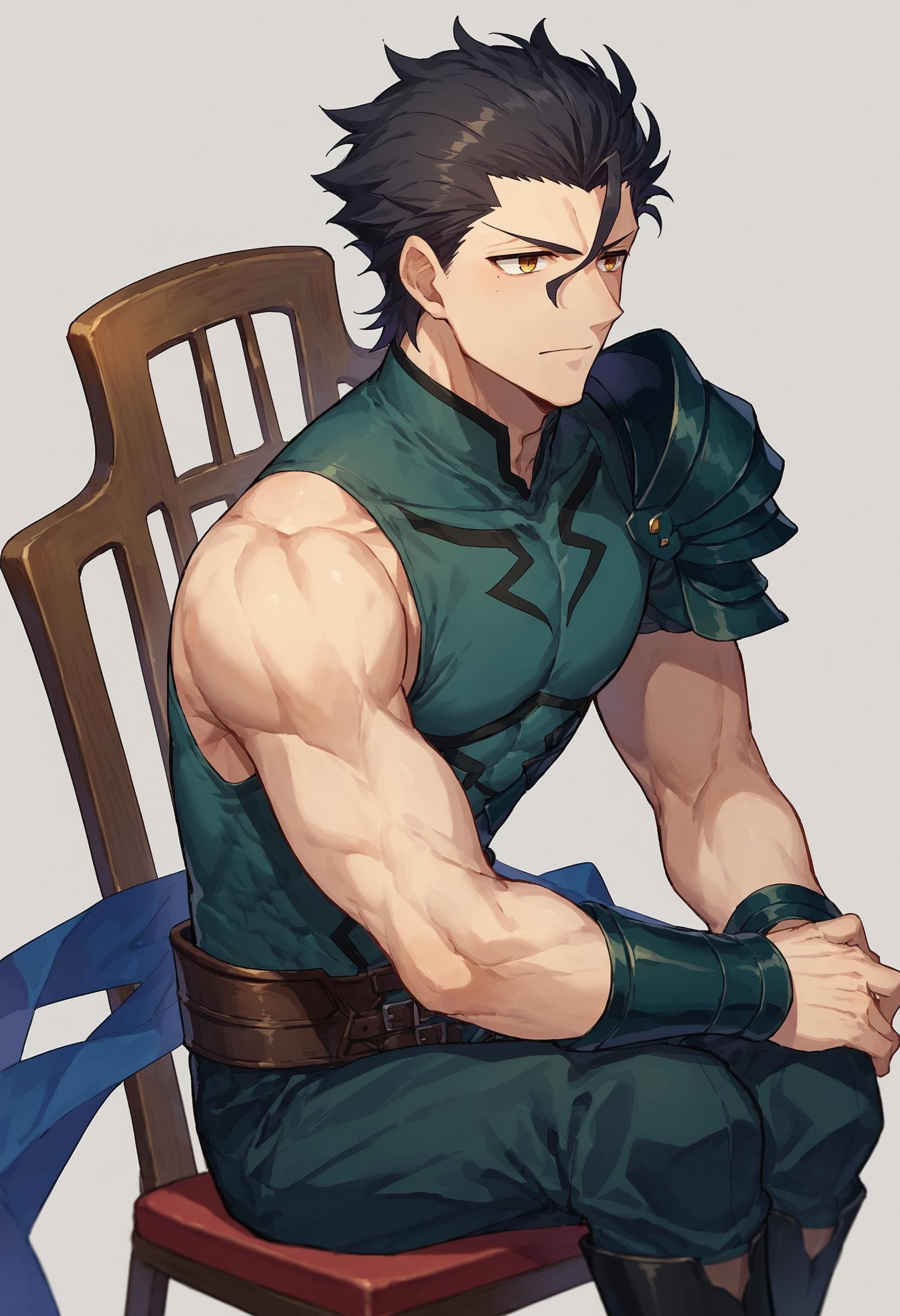 score_9_up score_8_up score_7_up,  source_anime,  1boy solo diarmuid lancer by Akiseki on Tensor.Art