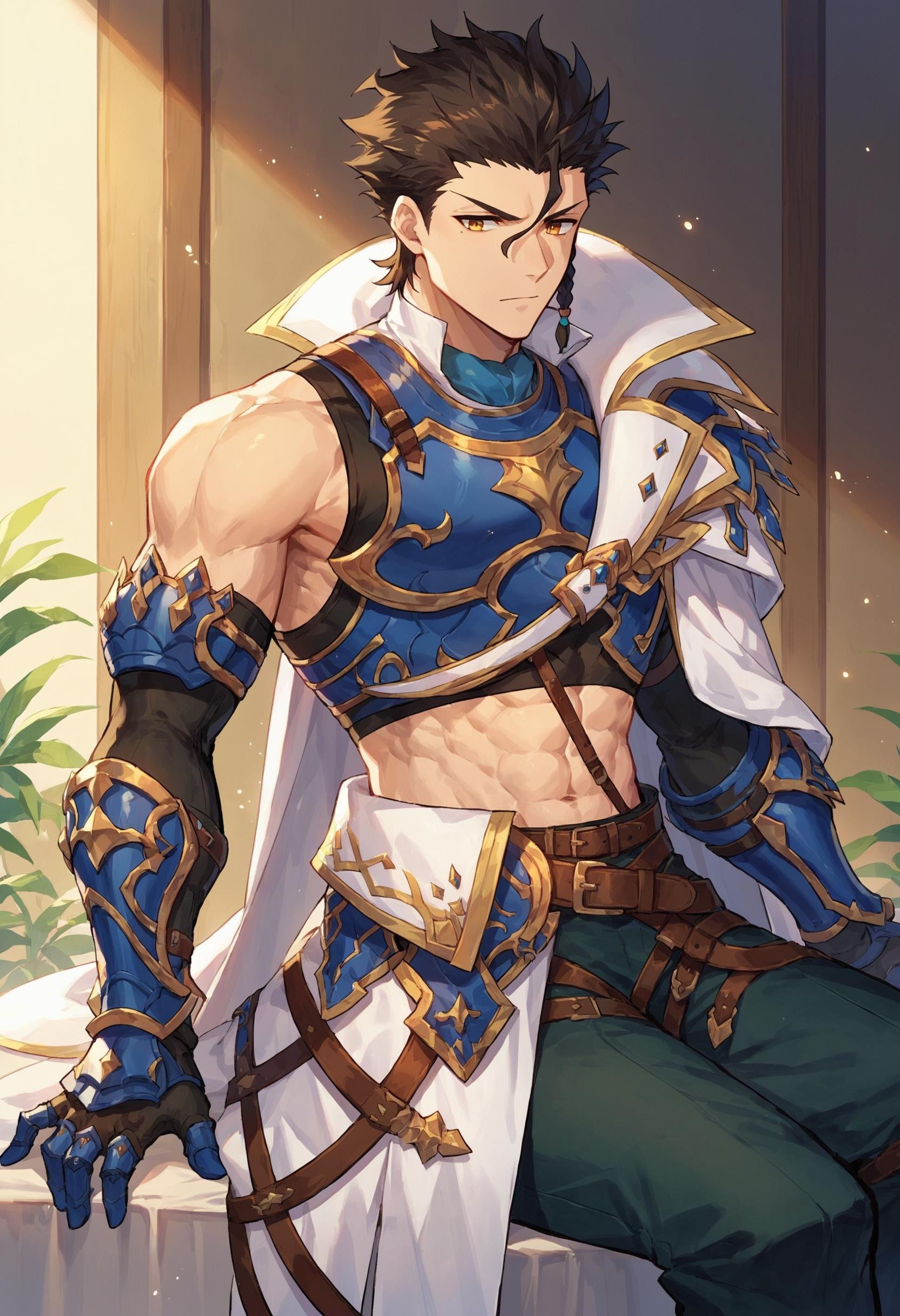 score_9_up score_8_up score_7_up,  source_anime,  1boy solo diarmuid saber by Akiseki on Tensor.Art