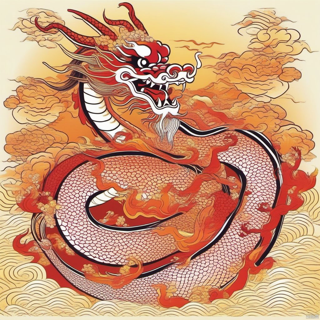 Chinese Dragon,  dragon by 新月照澄湾 on Tensor.Art