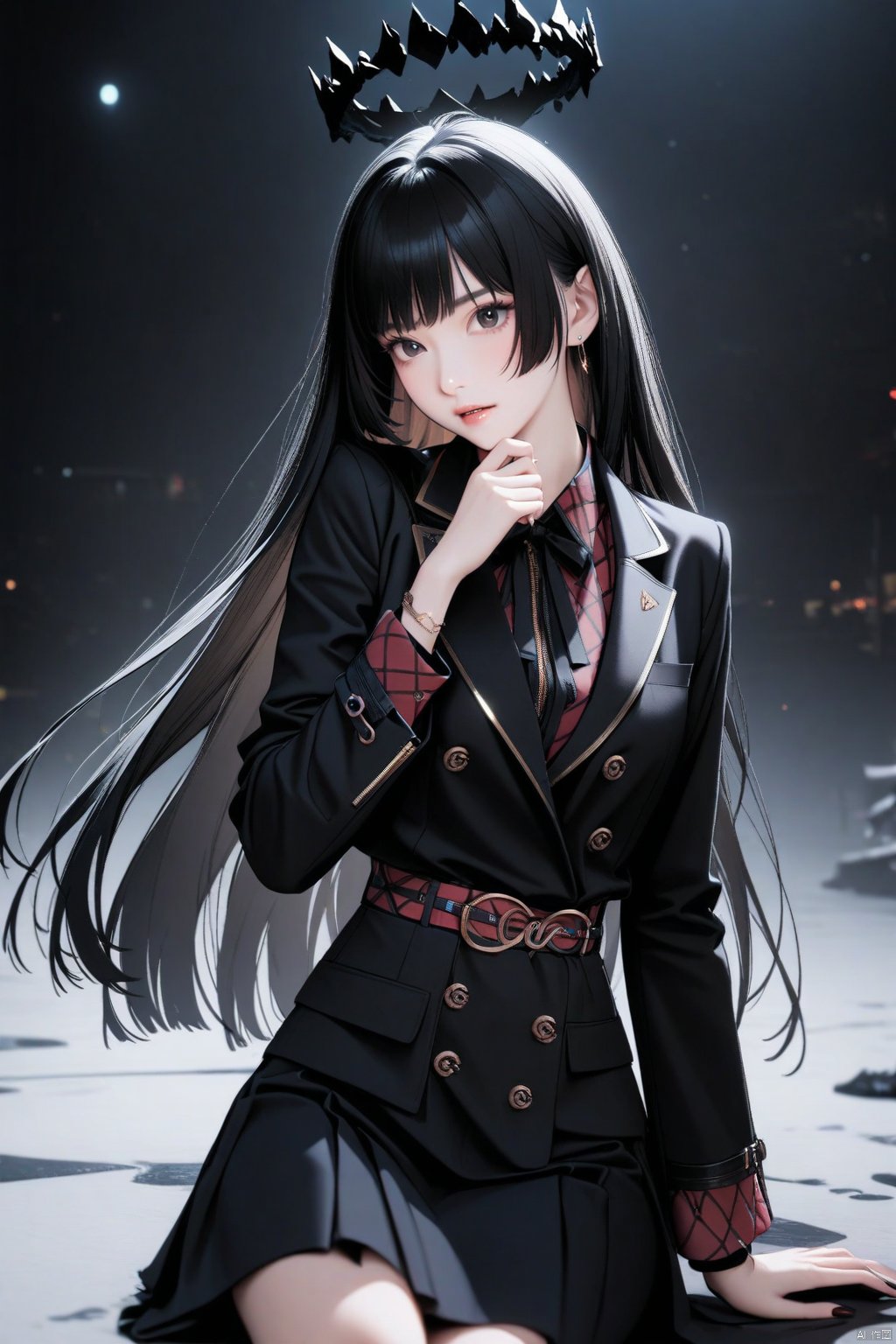 1girl,  virtuosa \(arknights\),  long hair by paradoxfist on Tensor.Art