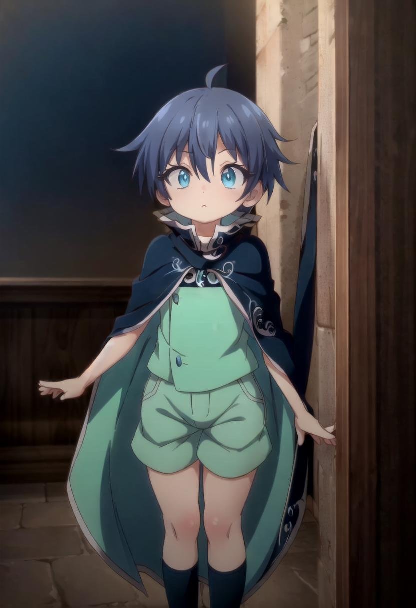 lloyd,  green shorts,  blue hair by fearvel on Tensor.Art