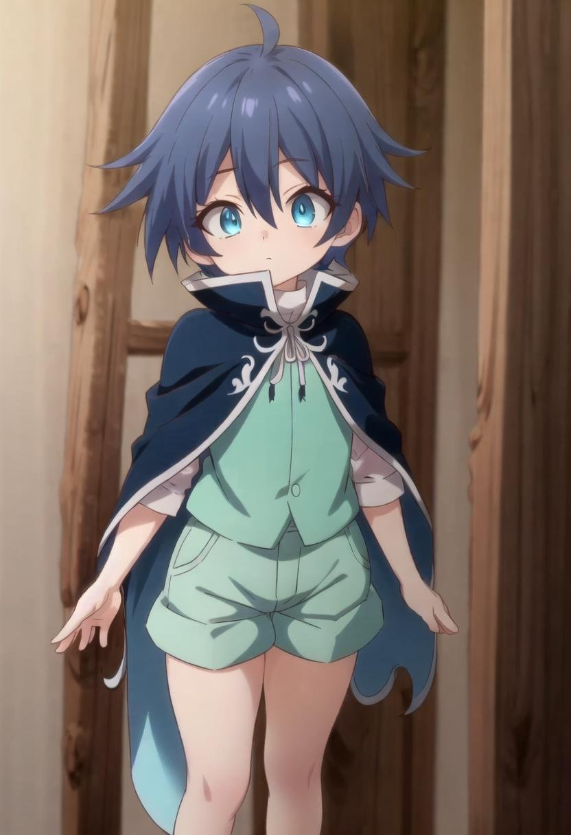 lloyd,  green shorts,  blue hair by fearvel on Tensor.Art