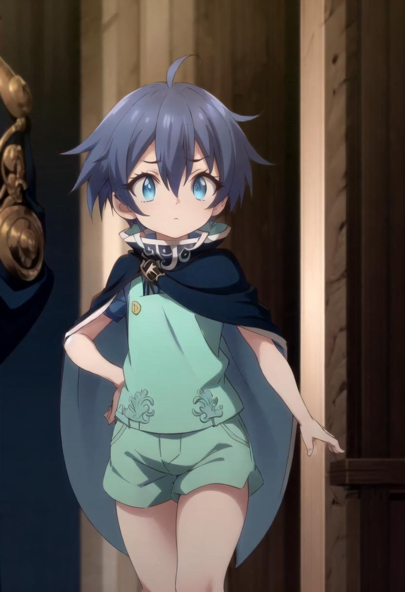 lloyd,  green shorts,  blue hair by fearvel on Tensor.Art