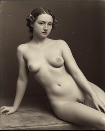 Archive photo,  1862,  vintage nude by KimHose on Tensor.Art