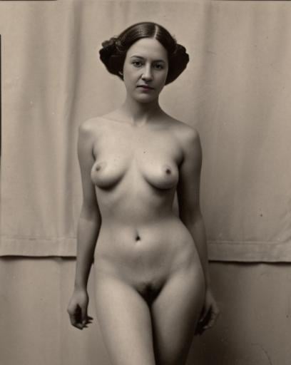 Archive photo,  1862,  vintage nude by KimHose on Tensor.Art
