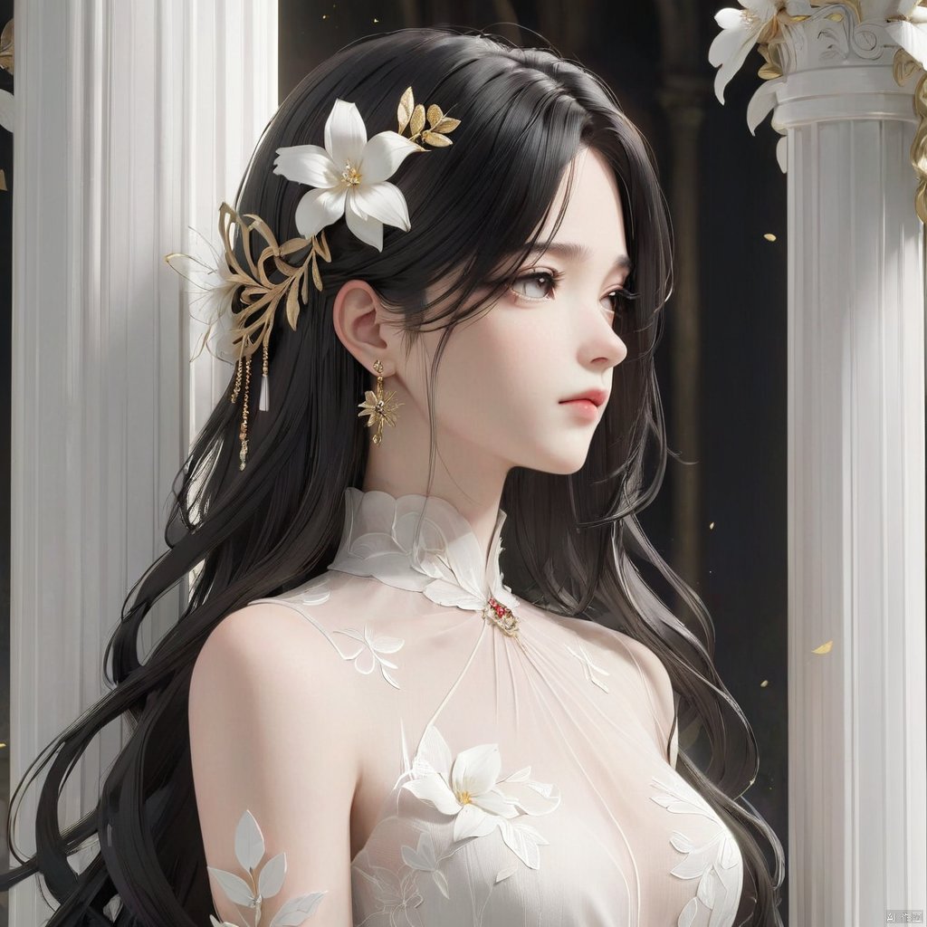 1girl,  solo,  long hair by 新月照澄湾 on Tensor.Art