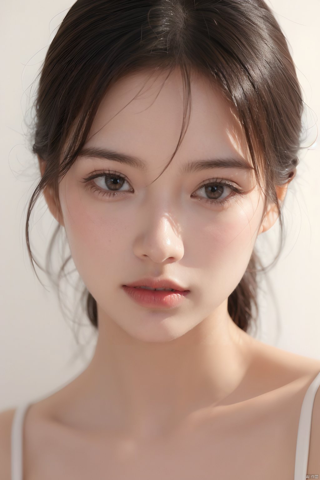  (Realistic:1.2),1girl\(crystal clear,long and delicate eyelashes\),upper body,