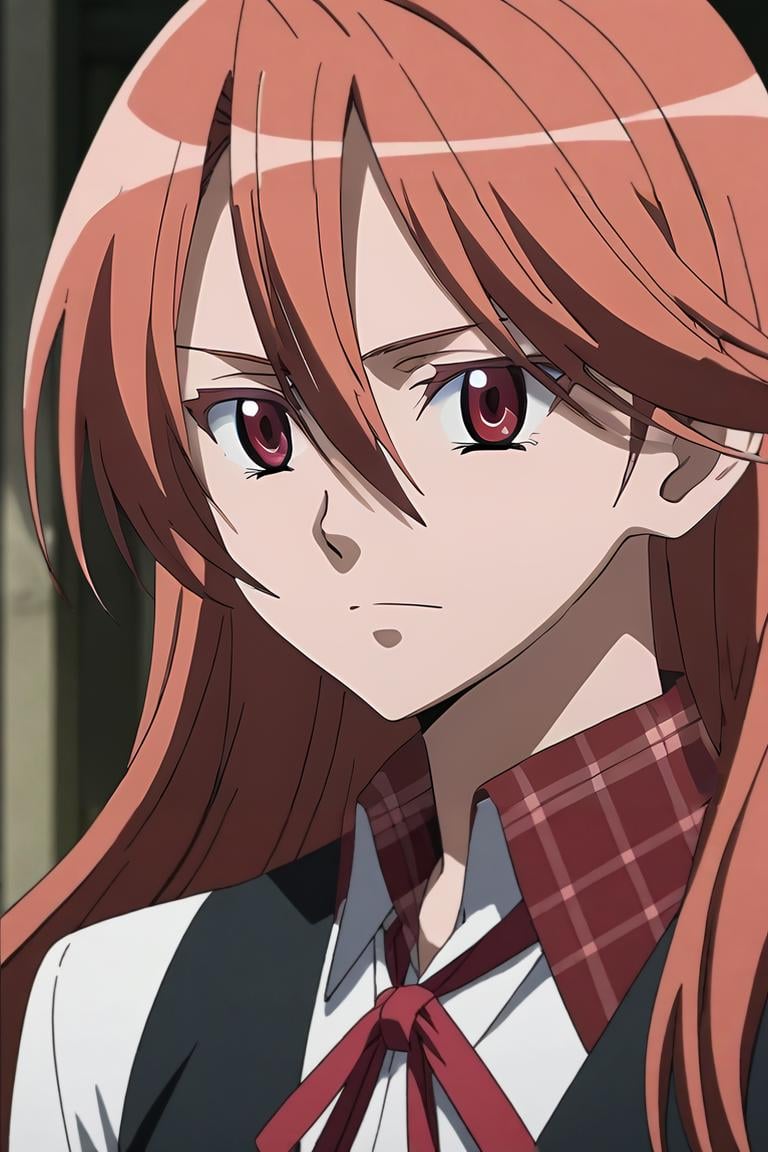 score_9, score_8_up, score_7_up, source_anime, intricate details, anime screencap, anime coloring, official style, , , , 1girl, solo, <lora:chelsea_akame_ga_kill_pony:0.96>, chelsea_akame_ga_kill, red hair, red eyes, long hair, hair between eyes, bangs, , ribbon, neck ribbon, , , , The Dragon's Lair: A deadly place where fearsome dragons dwell, , <lora:sdxl_lightning_8step_lora:1>