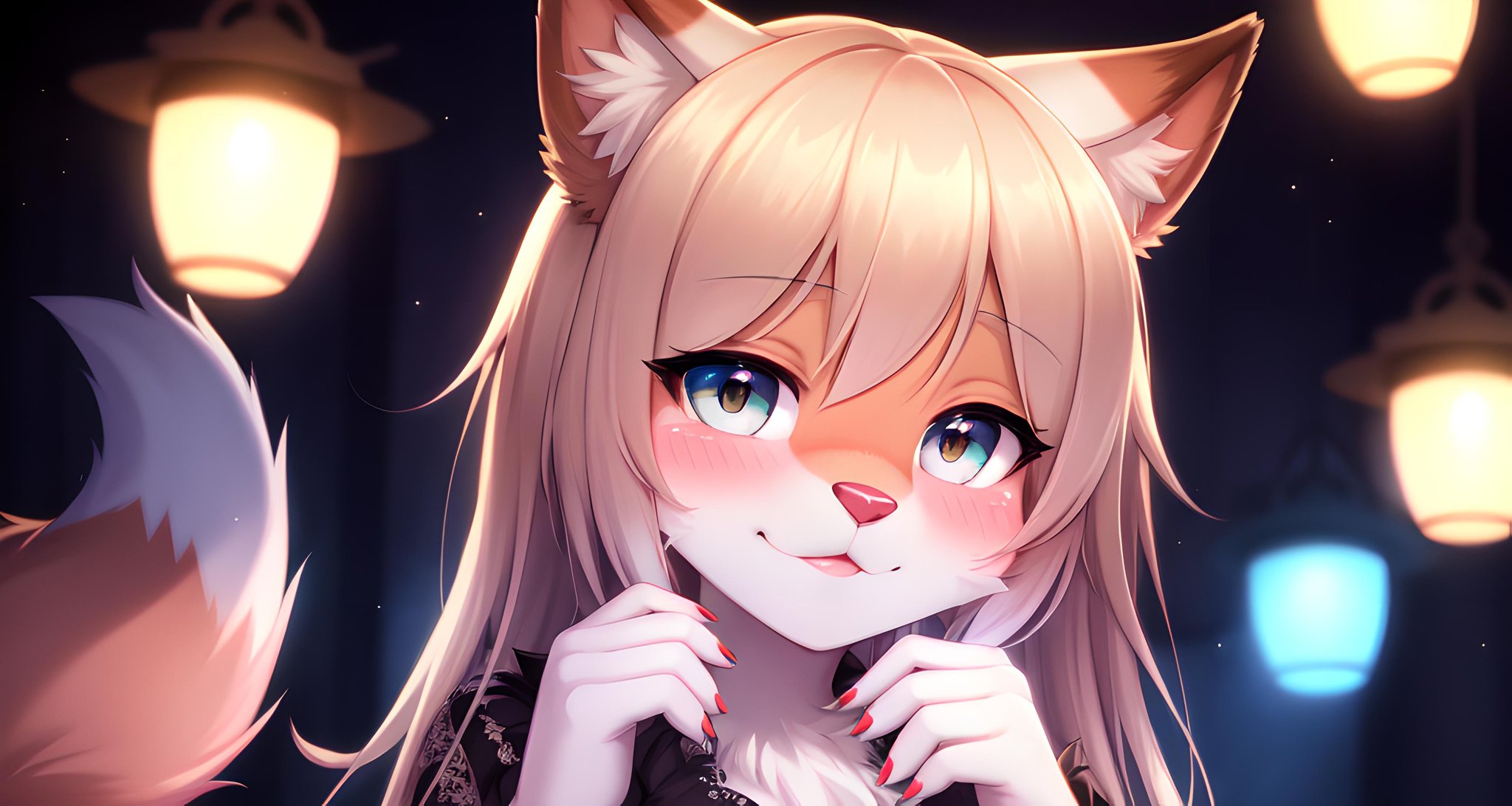 focus on face,  blush,  beautiful lights and shadows by NeatNess! on Tensor.Art