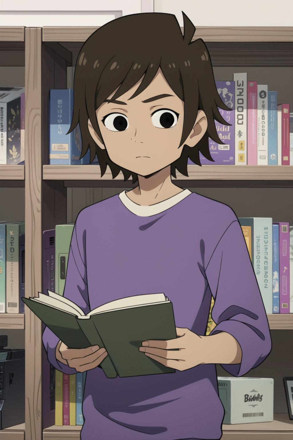 1boy,  solo,  reading by user_704223368068517208 on Tensor.Art