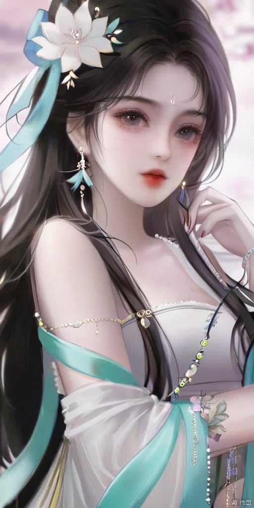 1girl,  solo,  long hair by 新月照澄湾 on Tensor.Art