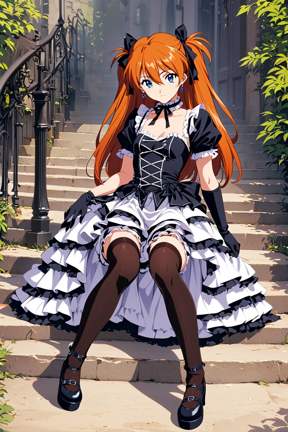 1girl,  solo,  thighhighs by Nonsensei on Tensor.Art